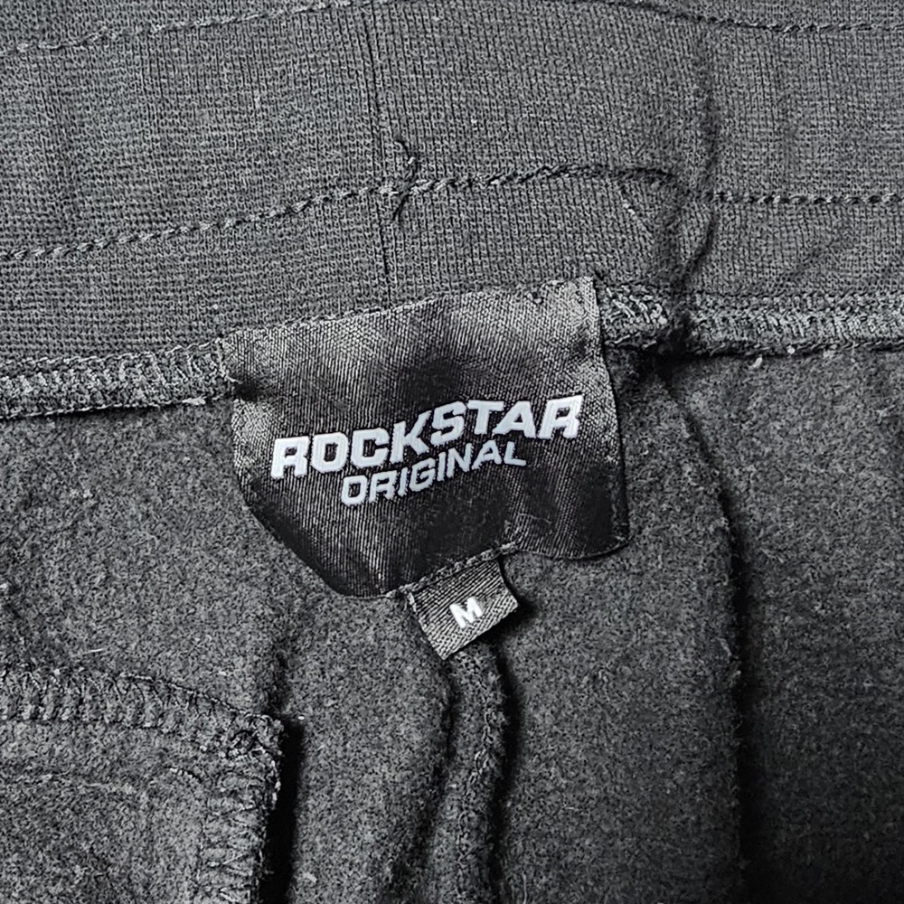 Rockstar Original‎ Warm Up Stacker Pants Black Size Medium - Picture 3 of 13